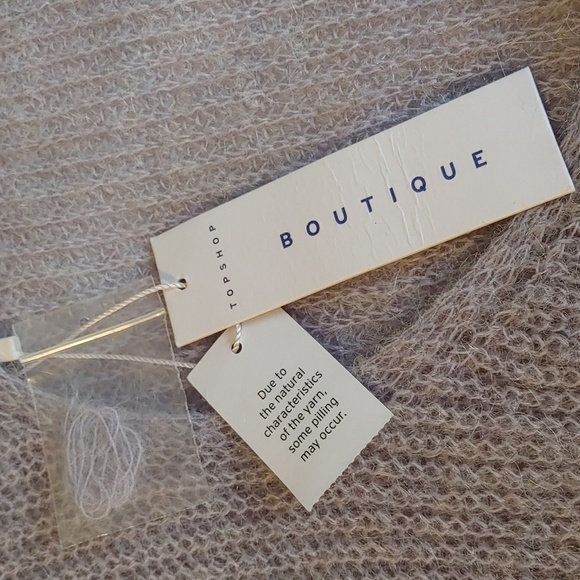 NWT Women's TopShop Lilac Wool Blend Crew Neck Sweater Size Medium - Picture 3 of 5